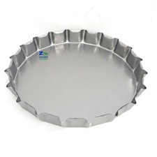 TEGLIA TEGAME PER FOCACCIA BARESE TONDA IN FERRO PER FORNO Ø 33 X 5,5 Cm