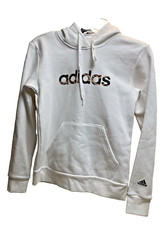 NEW WITH 55 TAGS WOMENS XS WHITE ADIDAS HOODIE