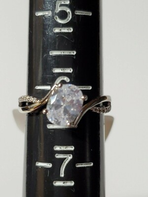 Charmed Aroma clear oval ring size new with tags - Main Image