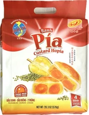 Banh Pia Custard Hopia Mung Bean Durian with 2 Salted Egg Yolk – Tan Hue Vien