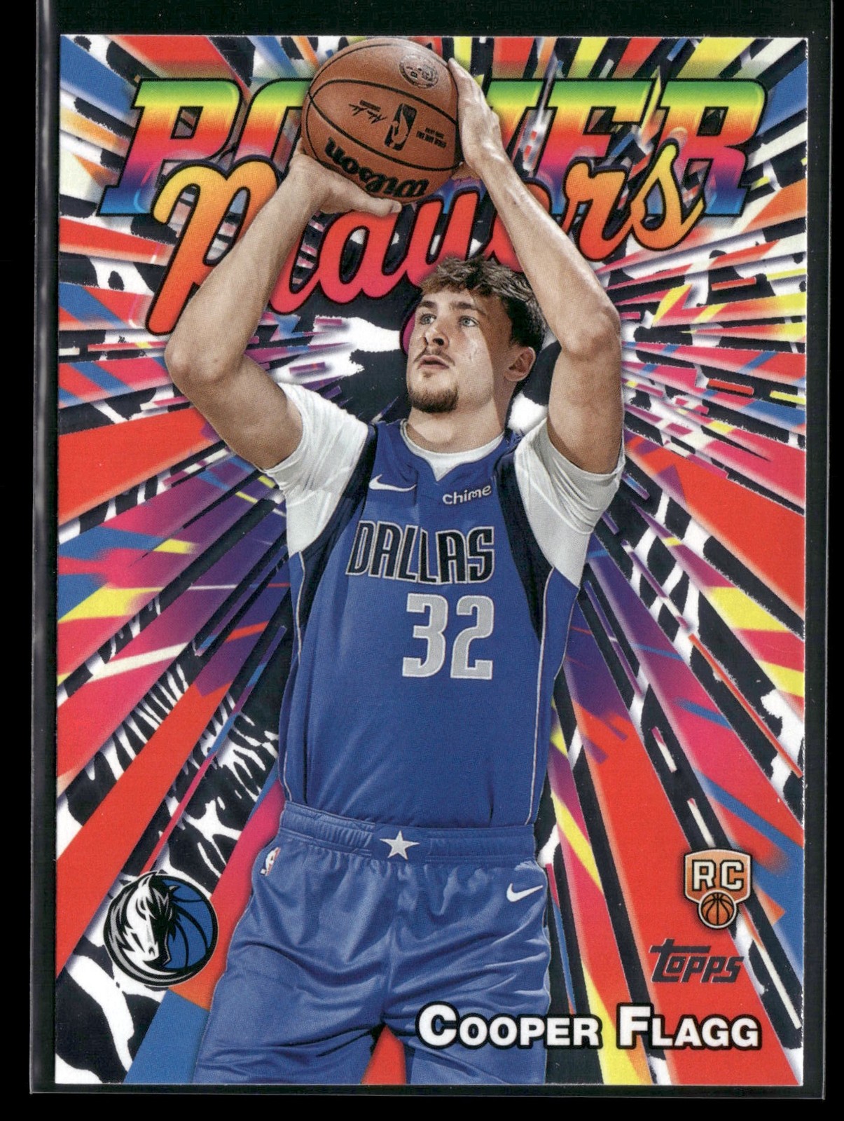 Cooper Flagg #PP-16 Basketball Cards 2025 Topps Power Player trading card — raw and PSA graded price guide