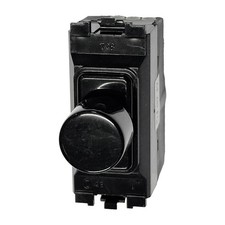 MK K4501BLKLV Grid Plus Dimmer Switch Module 2 way 220W 18VA Black