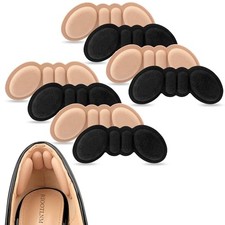 Heel Pads for Shoes Too Big, Shoe Inserts for Loose 4pairsrosybrownblack