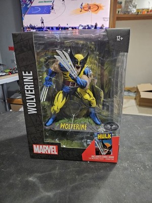 McFarlane Toys Marvel Wolverine PLATINUM Collectible Figure Includes Comic Book