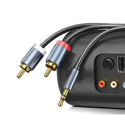3.5mm Stereo Jack to 2 RCA Phono Cable TV Aux Audio Music Lead 1m 1.5m 2m 3m 5m
