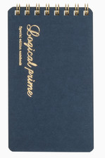 4-Pack A7 Nakabayashi Logical Prime W Split Ring 6mm Lined Blue Notebook A7
