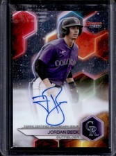 2023 Bowman's Best Jordan Beck Auto #B23-JBK Rockies