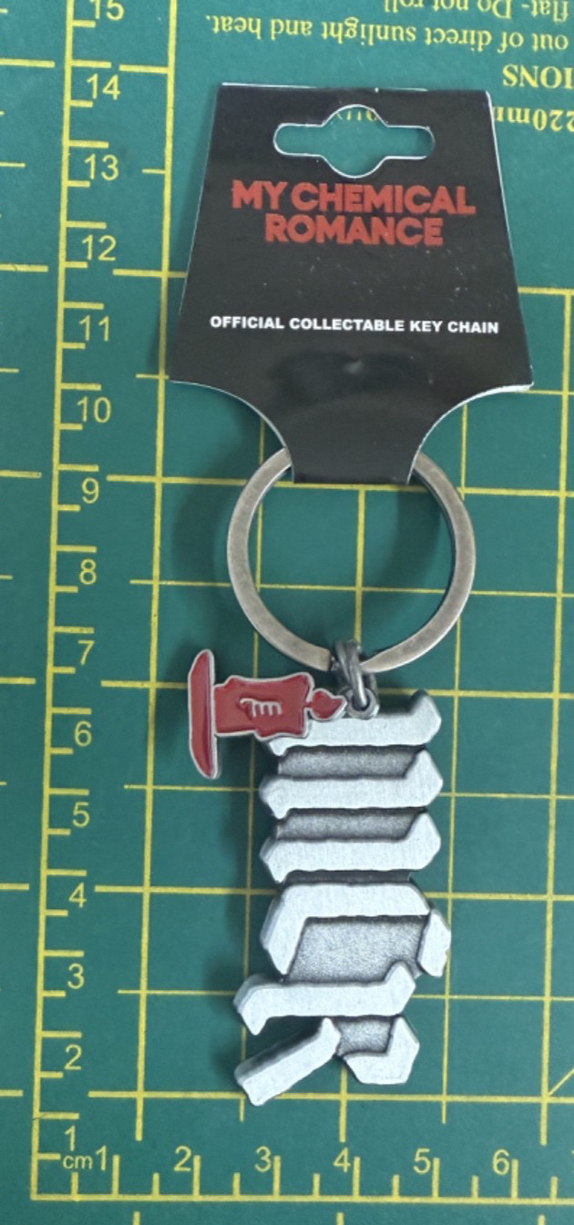 My Chemical Romance Candle Logo High Quality Metal Key Ring Officially Licensed - Image 3