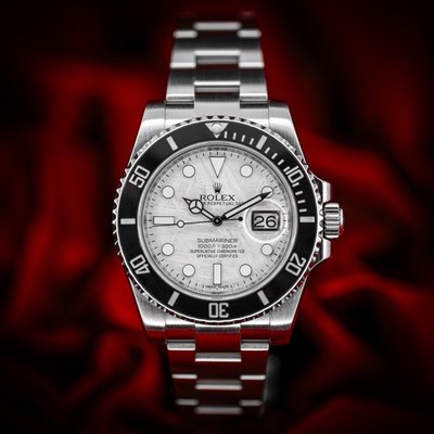 マール Rolex Submariner Date Meteorite Dial 40mm 116610LN w/ Complete