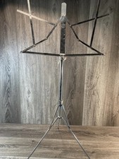 The Hamilton Folding Chrome Music Stand Adjustable Height