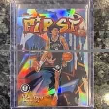 Topps Finest 2025-26 Nolan Traore Rookie Refractor Insert #F-19 Brooklyn Nets