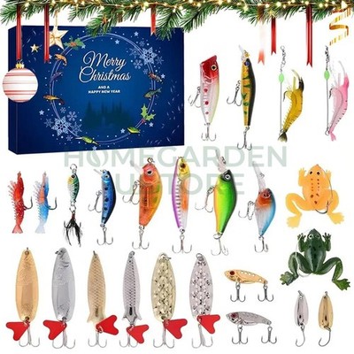2025 Fishing Advent Calendar for Fishing Lure Advent Calendar 24 Days Christmas