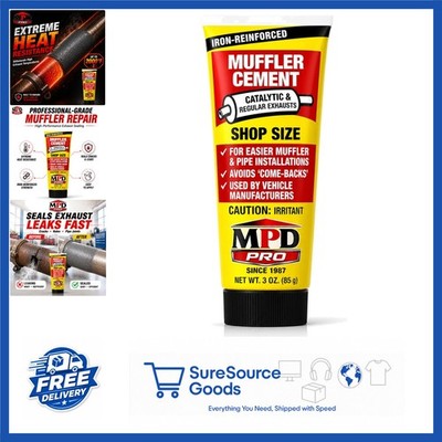 Automotive Muffler Putty 16 oz Clear Paste Heat Resistant for Exhaust Repairs