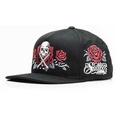 Sullen Clothing Snapback Cap Pasadena Basecap Mütze Kappe Schädel Rosen Tattoo