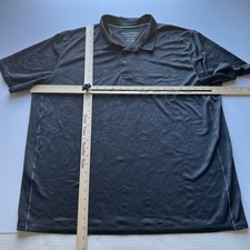 Tommy Bahama Island Zone Polo Shirt Men's 2XL Dark Gray Pineapple All Over Print