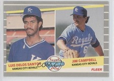 1989 Fleer Major League Prospects Glossy Jim Campbell Luis de los Santos 0j0
