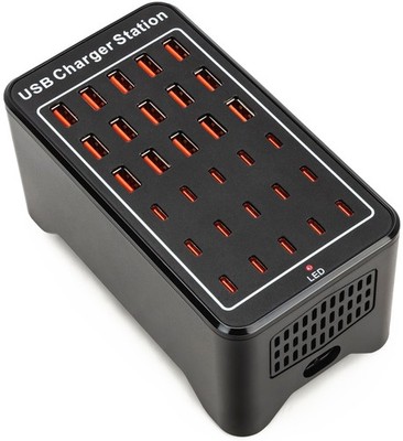 USB C Charging Station for Multiple Devices, 150W 30 Ports Charger Block for ...