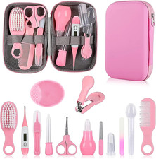 Baby Grooming Kit, Infant Safety Care Set with Hair Brush Comb Nail Clipper N...