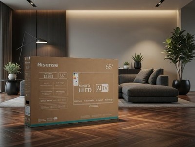 Hisense 65U7Q 65 Zoll 4K TV ULED Smart HDR Dolby Vision Gaming 144Hz schwarz NEU