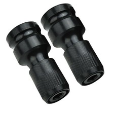 2Pcs/Set 1/2" Square Drive to 1/4" Hex Socket Adapter Converter Chuck Adapter