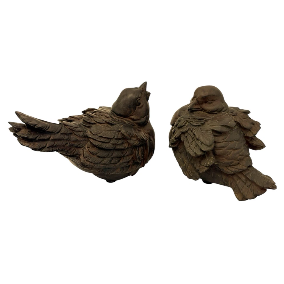 Набор из 2 резиновых фигурок птиц Expo Inc — деревенский фермерский дом сад статуэтки декор - Изображение 4 из 4