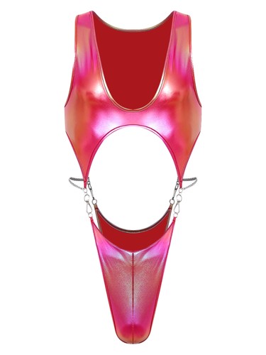 Vêtements de nuit homme sexy justaucorps bar combinaison brillant body lingerie maillot de bain rave - Photo 38/47