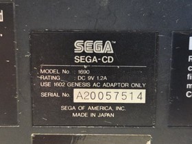 Sega Genesis & Sega CD Model 1 Console Controller 1 Game Shadow Dancer UNTESTED 