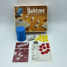 YAHTZEE Vintage 1978 Board Game Complete Set Milton Bradley Lowe Dice Chips USA