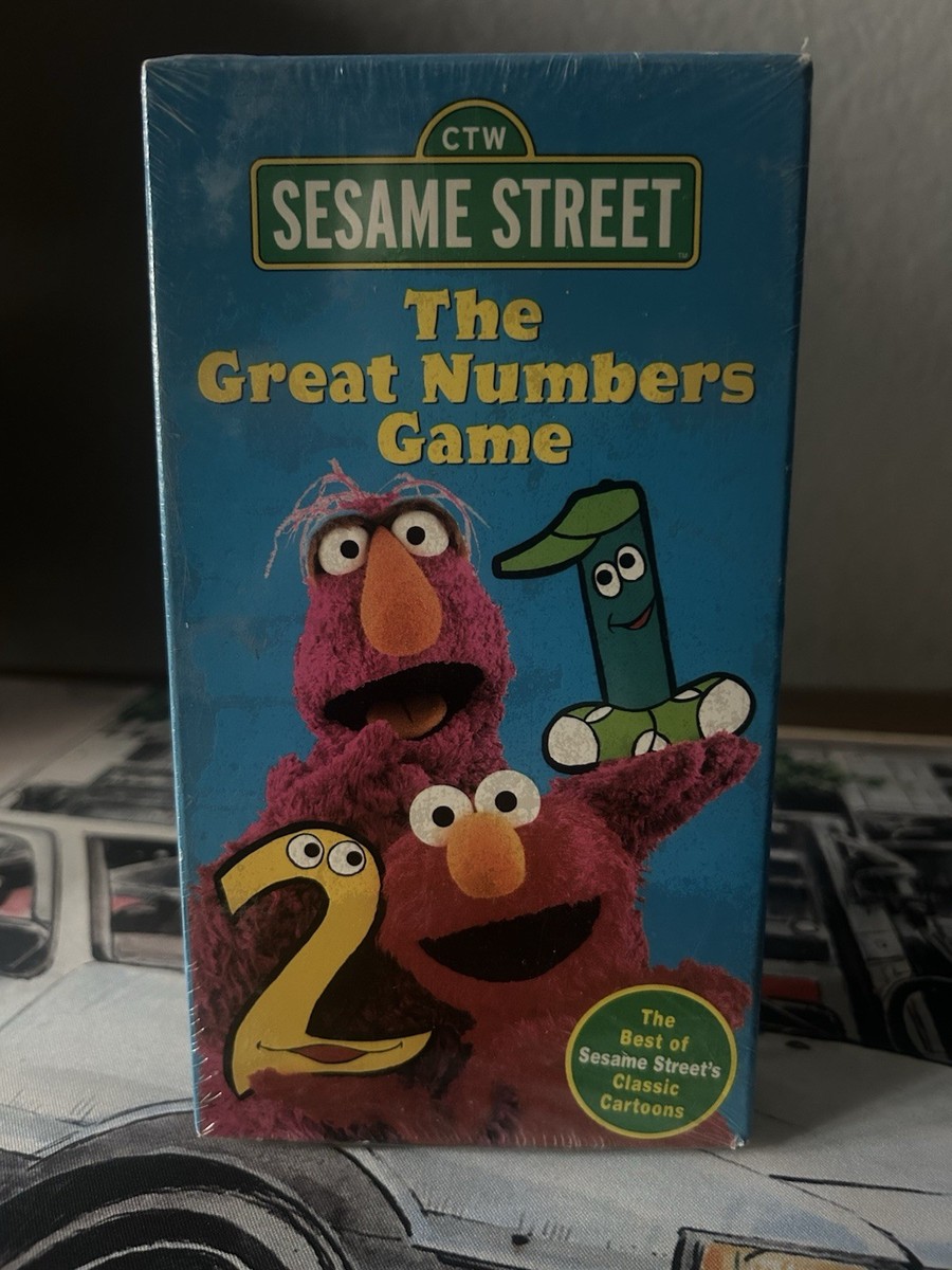 Sesame Street - The Great Numbers Game (VHS, 1998) for sale