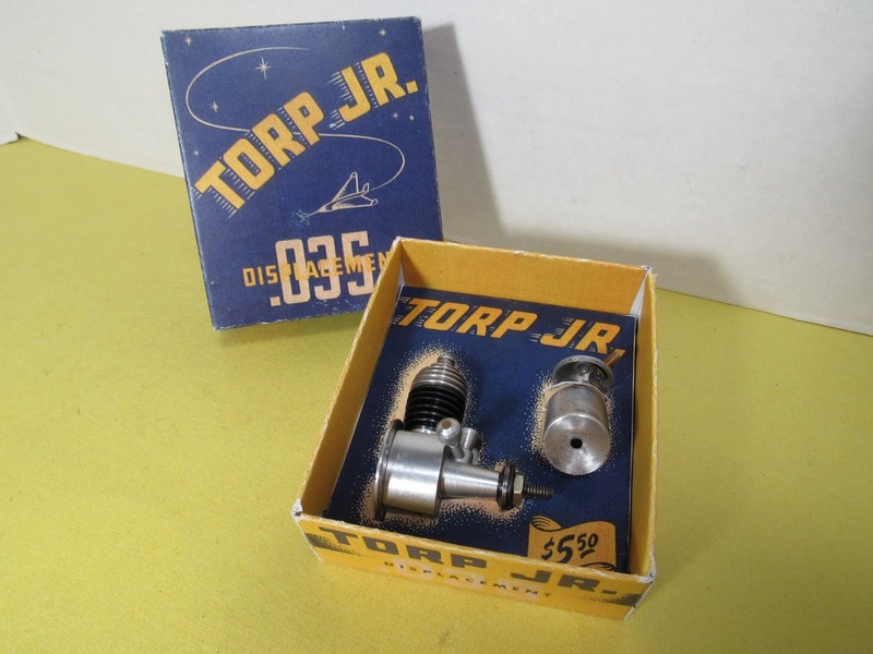 Rare  1949  K&B  Torp Jr.  .035 Herald Examiner Newspaper  model airplane engine