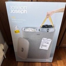 Joseph Joseph Tota 90 Litre Easy Empty Laundry Separation Basket grey