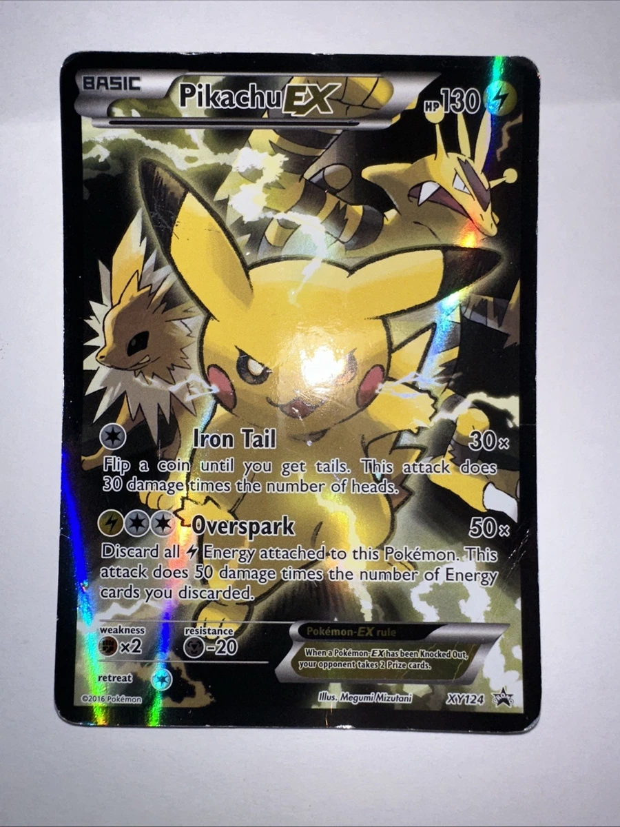PSA7 ピカチュウEX P XY124 英語版 プロモーションカード Pikachu Ex