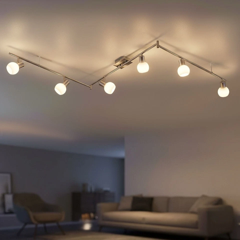 LED Deckenlampe Deckenstrahler Spotleiste Leuchte 6 flammig Arme verstellbar NEU - Bild 1 von 4