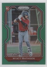 2021 Panini Prizm Green Prizm Wyatt Mathisen #84 17ht