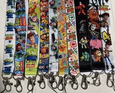 Disney PIXAR lot of 10 Lanyards Toy Story, Minions, Incredibles, Monster Etc