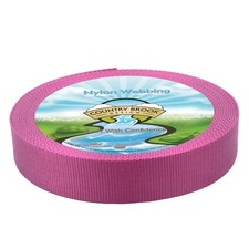 Country Brook Design 1 1/2 Inch Rose Heavy Duty Nylon Webbing, 10 Yards