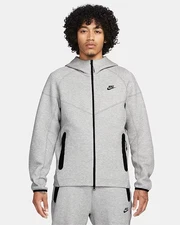 Nike Sportswear Tech Fleece Windrunner Men's Full-Zip Hoodie - Gray - Size XL
