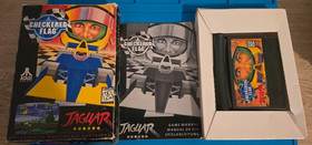 Checkered Flag Atari Jaguar 64 Bit CIB Complete W/ Manual READ