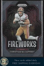 Christian McCaffrey 2022 Panini Prizm Fireworks #F-10 San Francisco 49ers