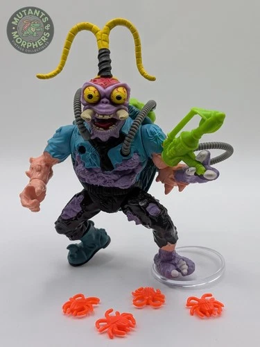 Vintage TMNT 1990 Scumbug Action Figure Complete Ninja Turtles with Accessories