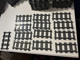 READ Lego City Train Tracks Lot Of 81 Track Pieces And Parts From Set 7897 READ