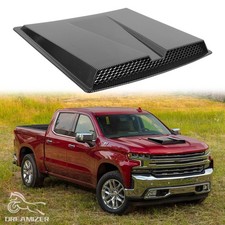 Carbon Hood Vent Scoop Air Flow Intake Bonnet Cover For Chevy Silverado 1500