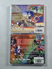 SEGA Dreamcast Sonic Adventure & Sonic Adventure 2 Games w/ Manuals Complete