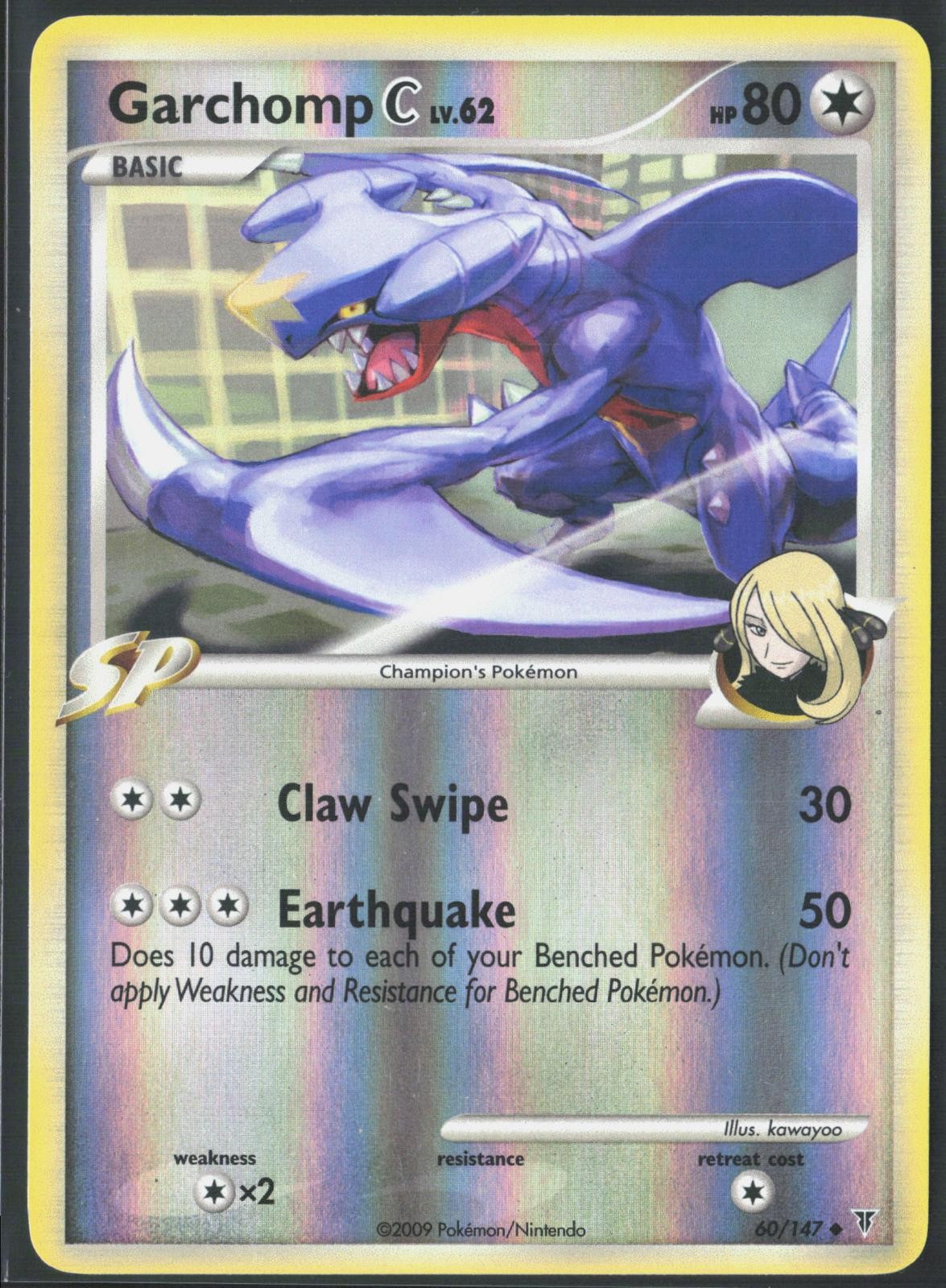Garchomp C 60/147 Uncommon Supreme Victors Pokemon Reverse Holo Lightly Played