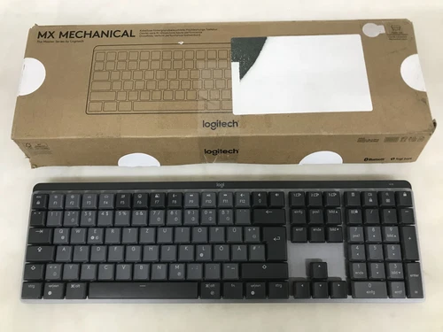 Logitech MX Mechanical Kabellose Tastatur - Grafit, Deutsch (Linear Switches)