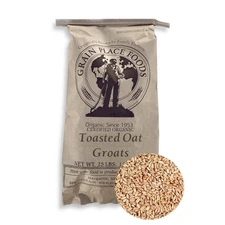 Organic Toasted Oat Groats | 25 lb | Non-GMO | Shipping Included | Grain Place F