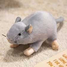 Gray Mouse Rat Plush Toy 6" Stuffed Animal Toddler Doll Gift for Kids