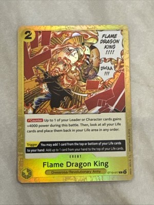 One Piece Card Game The Three Brothers ST13-017 Flame Dragon King