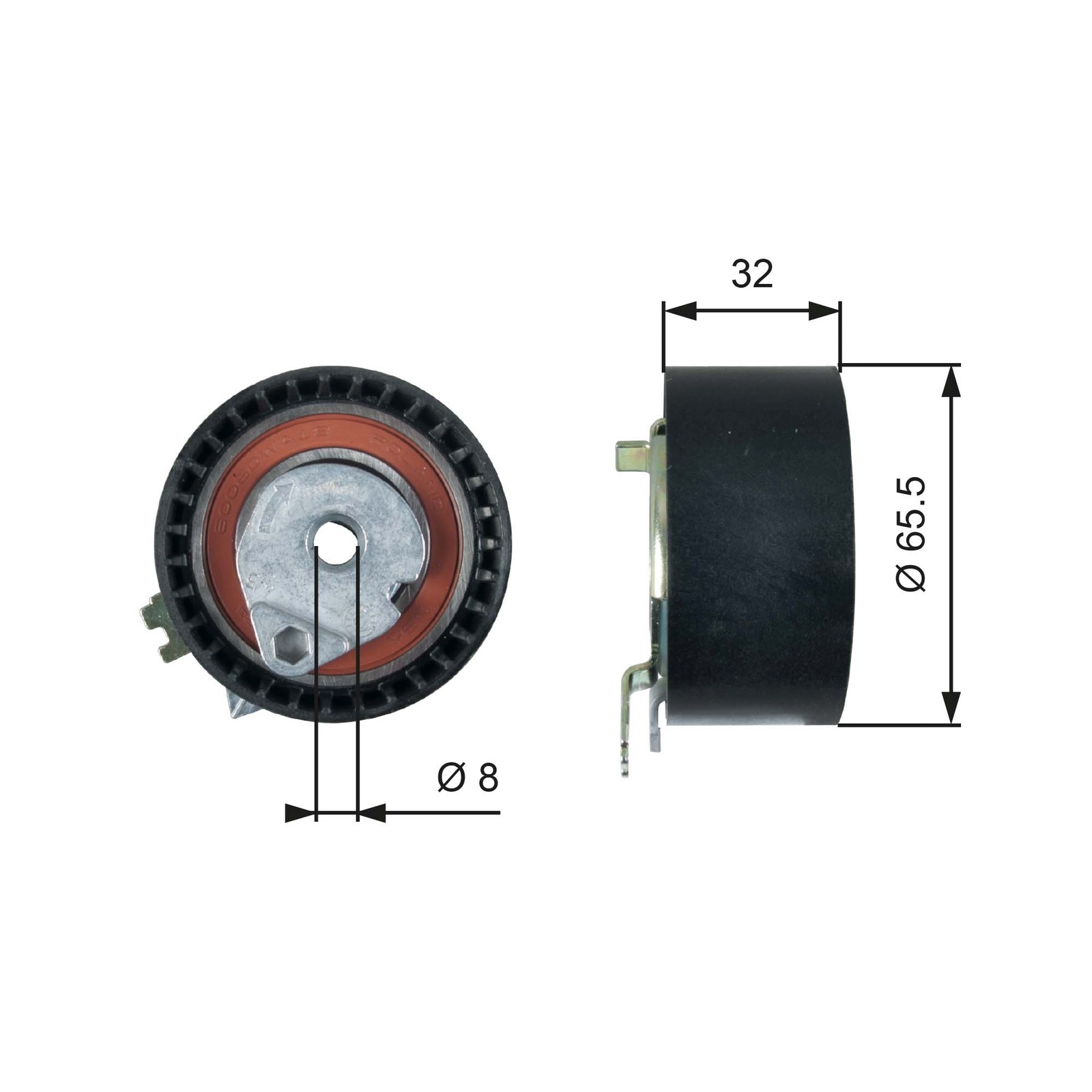 Fits GATES T43236 T43236 POWERGRIP TENSIONER - Image 3