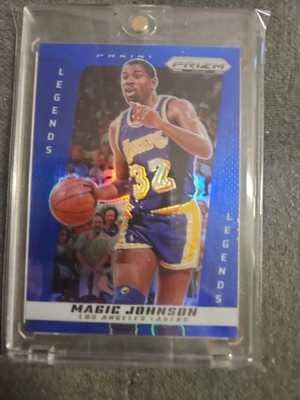 2024-25 Panini Prizm  Legends Magic Johnson  #204 Blue Prizm 117/149 Lakers